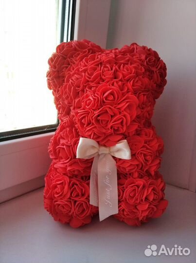 Мишка из цветов