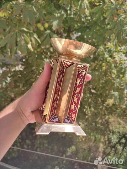 Подсвечник латунь СССР. Винтаж