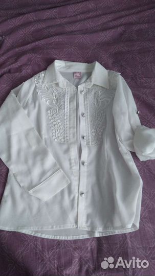 Блузка школьная р 134