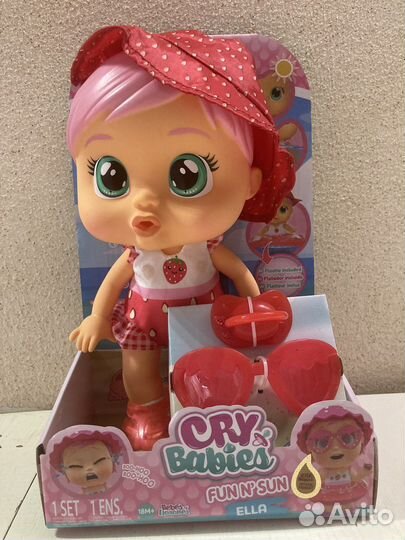Кукла Cry babies Ella водонепроницаемая