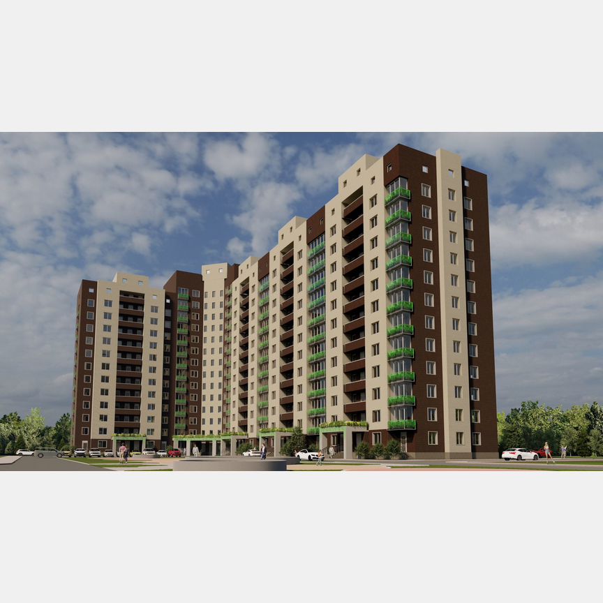 3-к. квартира, 126,1 м², 3/14 эт.