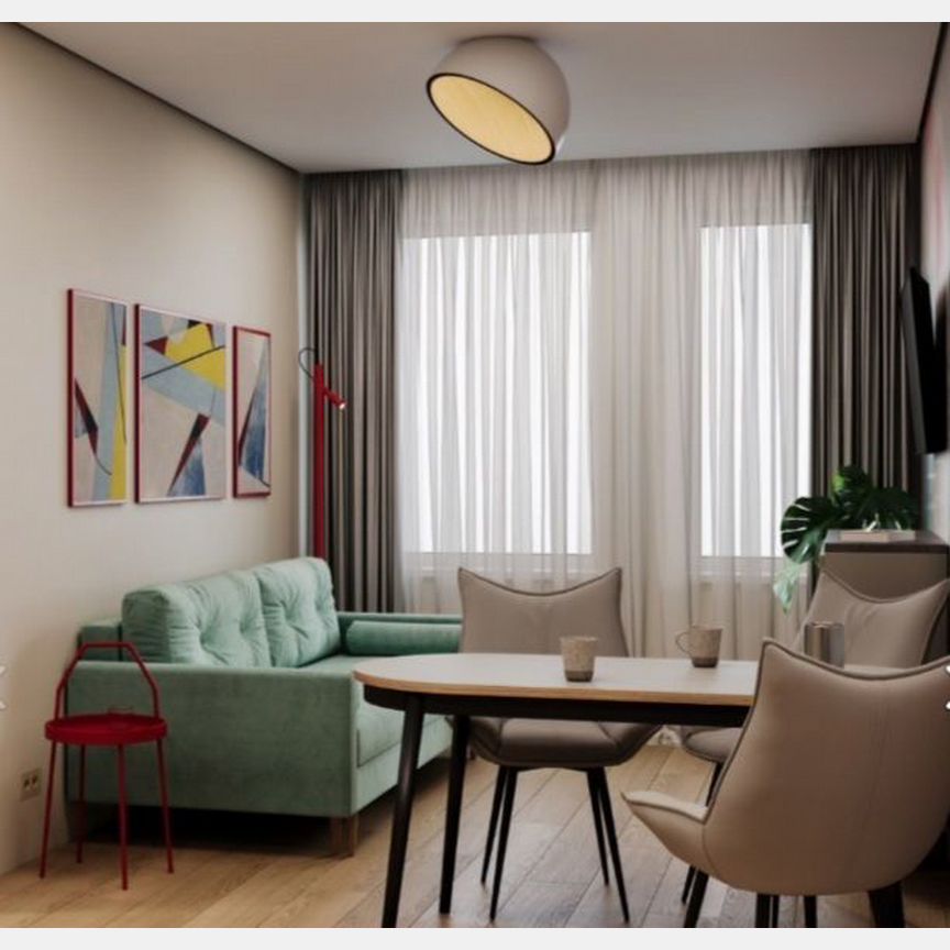 1-к. апартаменты, 41,1 м², 12/24 эт.