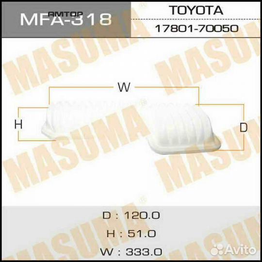 Masuma MFA-318 Фильтр воздушный Masuma MFA-318