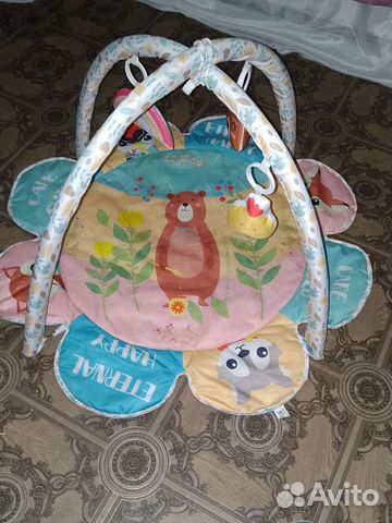 Детский коврик развивающийся ромашка