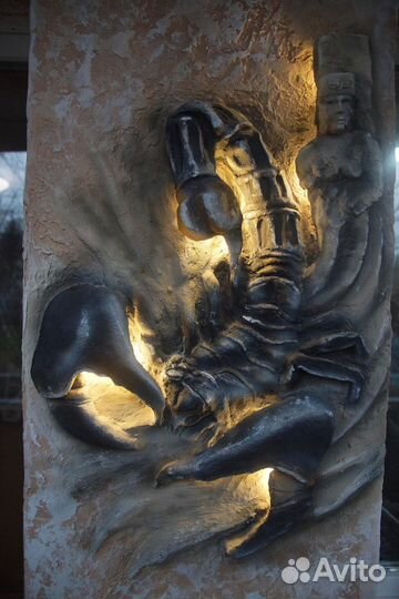 Барельеф декор стен, декоративная штукатурка