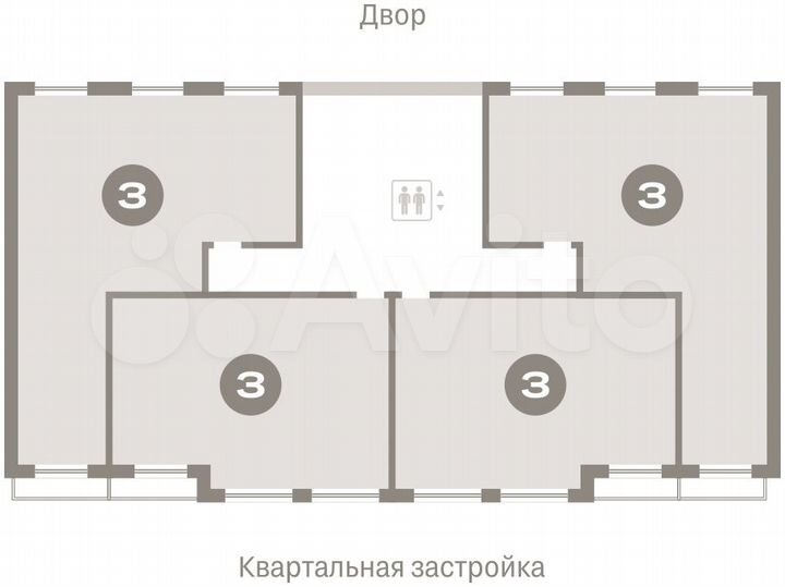 3-к. квартира, 81,7 м², 6/15 эт.