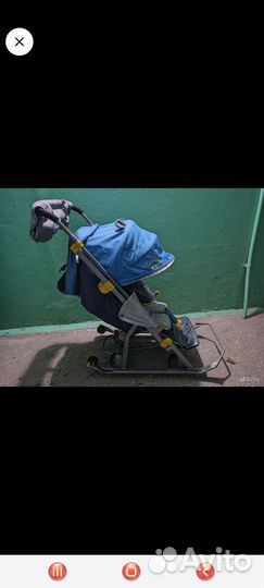 Санки коляска nika