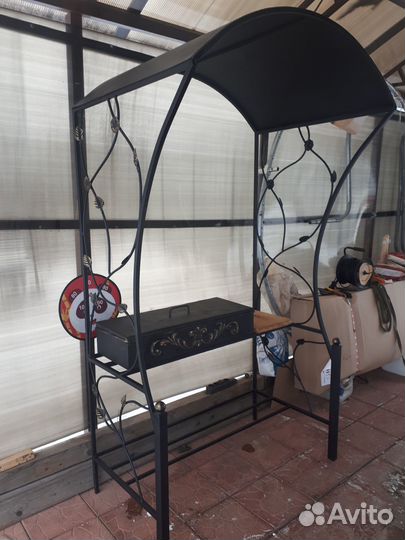 Кованые мангалы с крышей