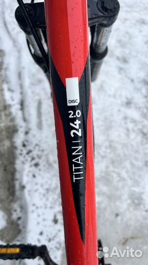 Велосипед forward titan 24 2.0 disc рост 13