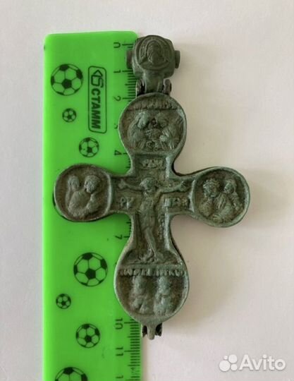 Крест 16 век псевдоэнколпион размер 10,4-6,5 см