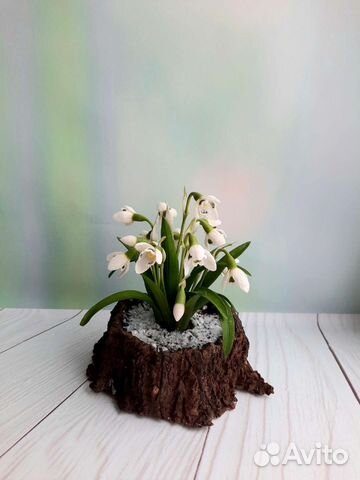 Цветы и ягоды из холодного фарфора