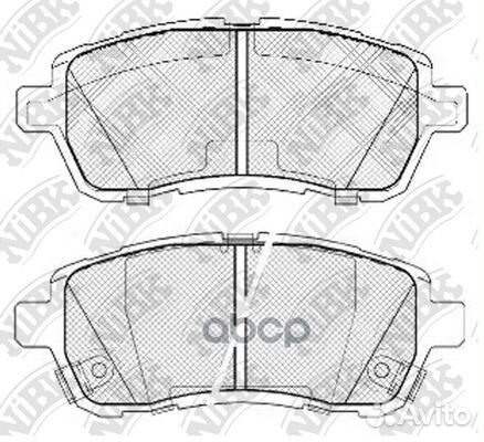 PN5544-nibk колодки дисковые передние Daihatsu