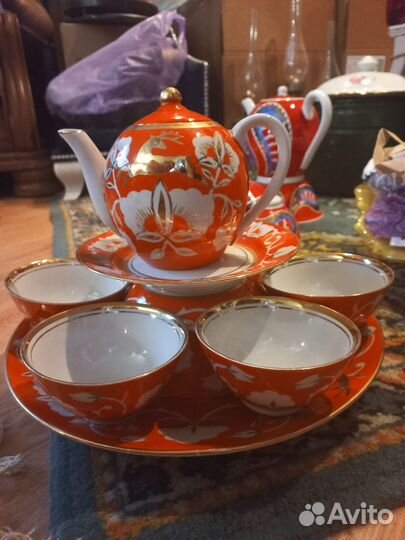 Чайный сервиз СССР Каламбуры, Золотой олень