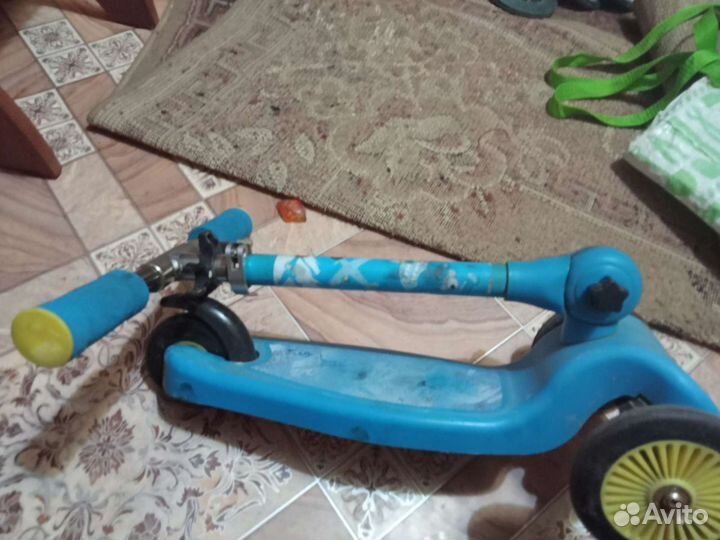 Самокат детский трехколесный бу рабочий