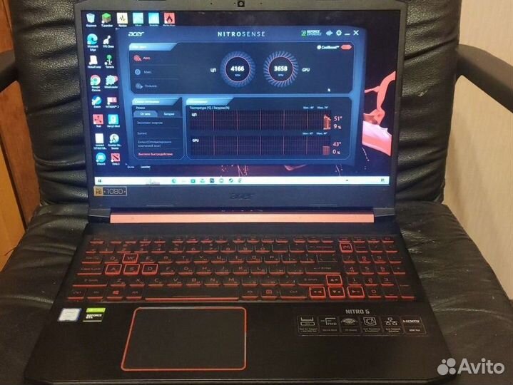 Игровой ноутбук acer