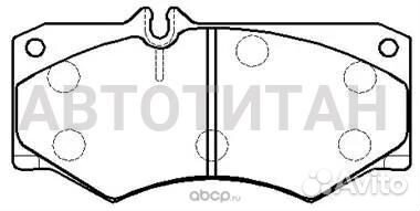 Колодки тормозные дисковые benz L207D, 208D, 307D