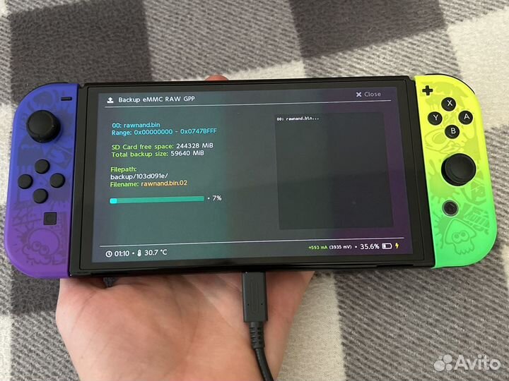 Установка чипа Nintendo switch Oled V2 Lite