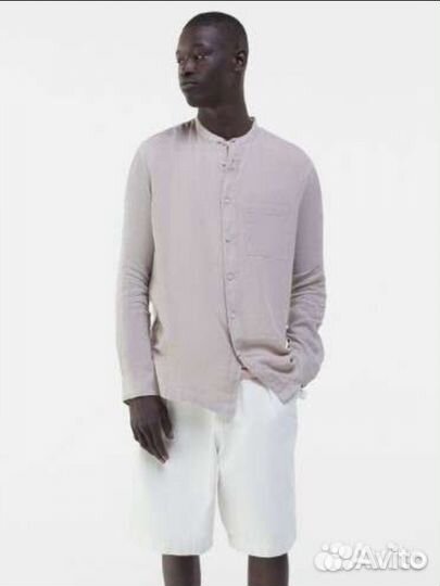 Льняная рубашка Bershka m-l