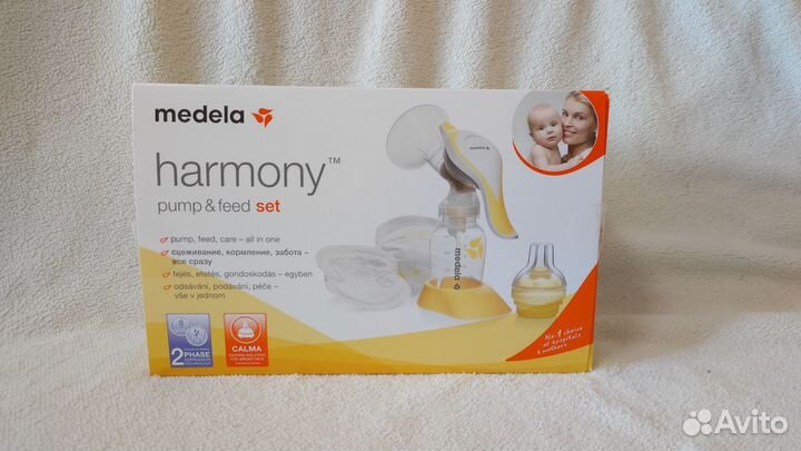 Молокоотсос ручной Medela harmony pump & feed set