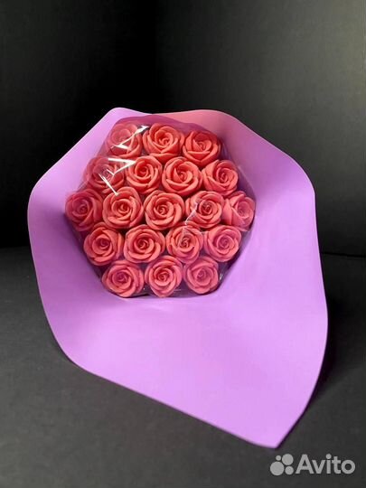 Розы из Бельгийского Шоколада - 19 шт в Букете