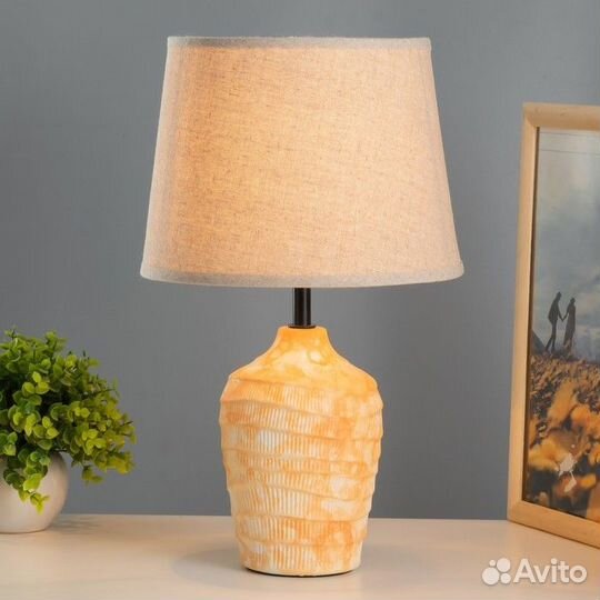 Настольная лампа 'Далия' Е14 40Вт оранжевый 22,5х2