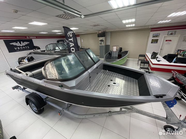 Катер Волжанка 46 фиш + Yamer 60 новый комплект