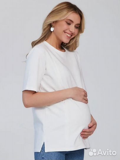 Футболка для беременных и кормящих