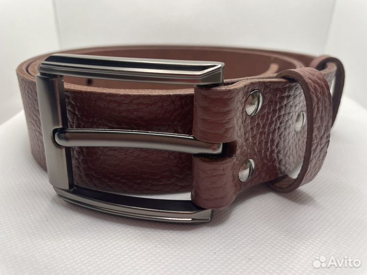 Мужской кожаный ремень ручной работы