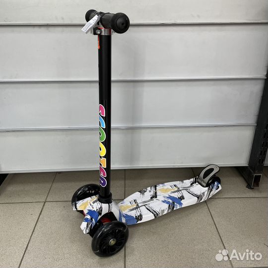 Самокат детский трехколесный принт оптом до 50кг