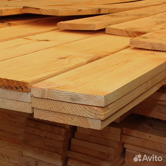 Строганная лиственница: доски 55x125 мм, равномерные размеры