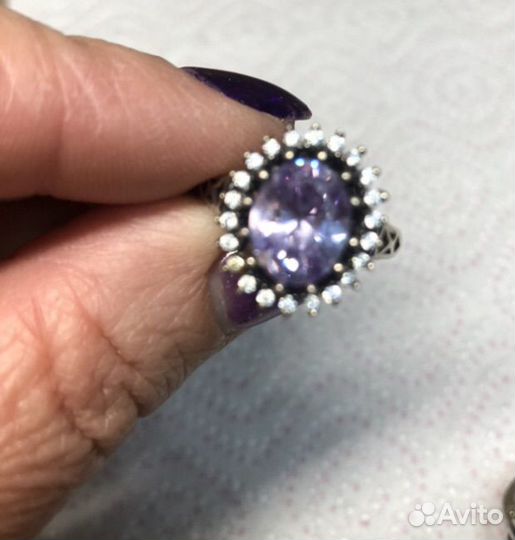 Набор серьги и кольцо