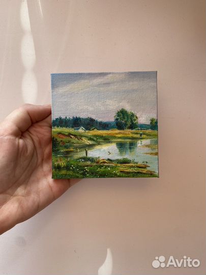 Картина маслом на холсте пейзаж
