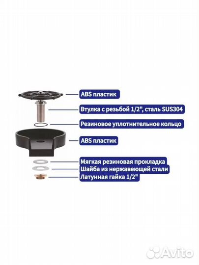 Ополаскиватель стаканов для кухонной мойки