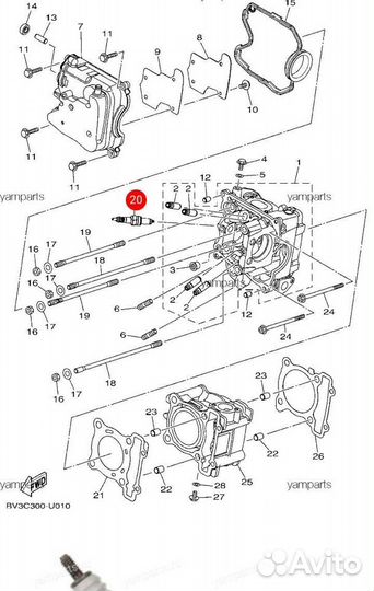 Свеча зажигания Yamaha cpr8ea-9 NGK