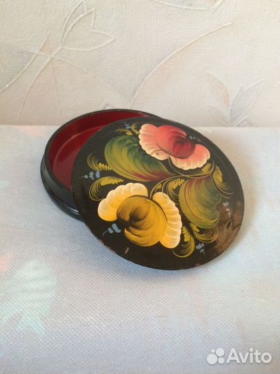 Шкатулка деревянная под хохлому