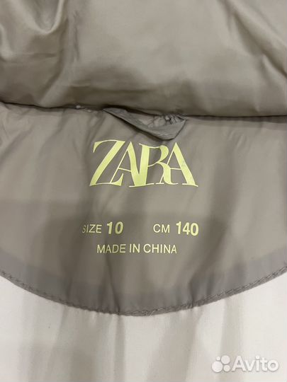 Пуховик zara 140 см, зима