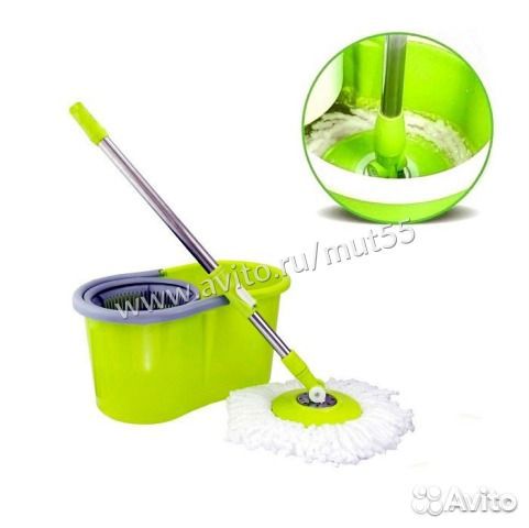 Швабра с ведром с системой полоскания и отжима