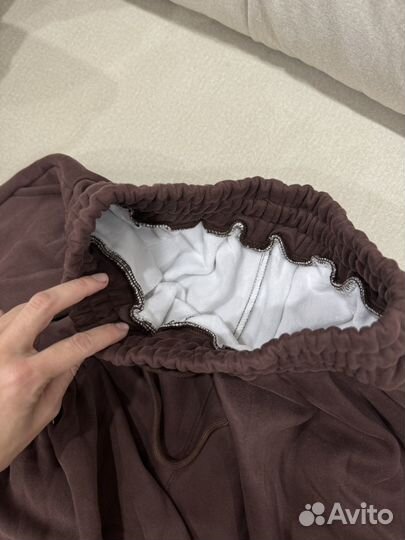 Оверсайз спортивный костюм женский коричневый