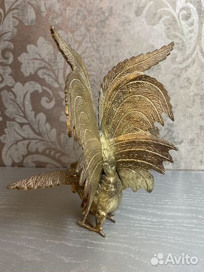 Бронзовая статуэтка Петух