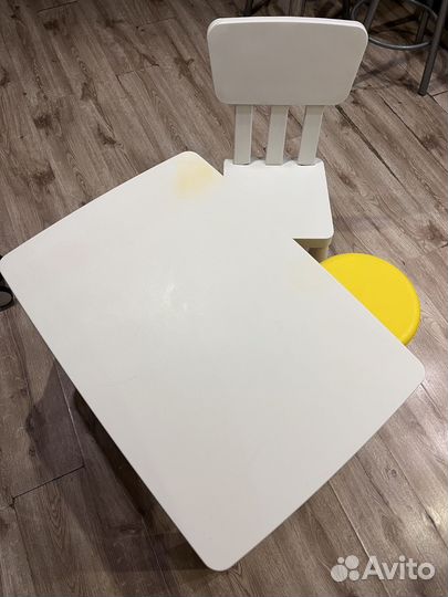 Детский стол и стул IKEA