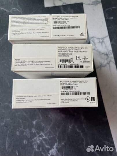 Коробка от airpods 3 шт без наушников