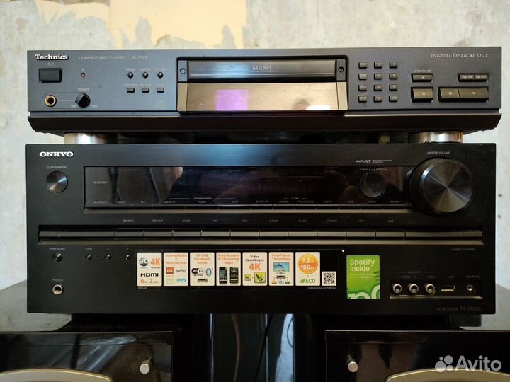 Колонки yamaha NS 777, ресивер onkyo TX NR 626