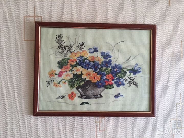 Картина вышитая ручная работа