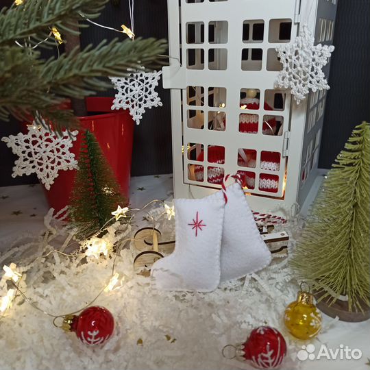 Ëлочные игрушки из фетра 