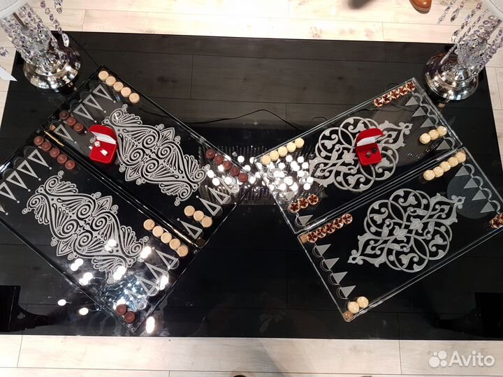 Нарды из стекла эксклюзив