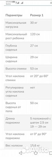 Детская инвалидная коляска