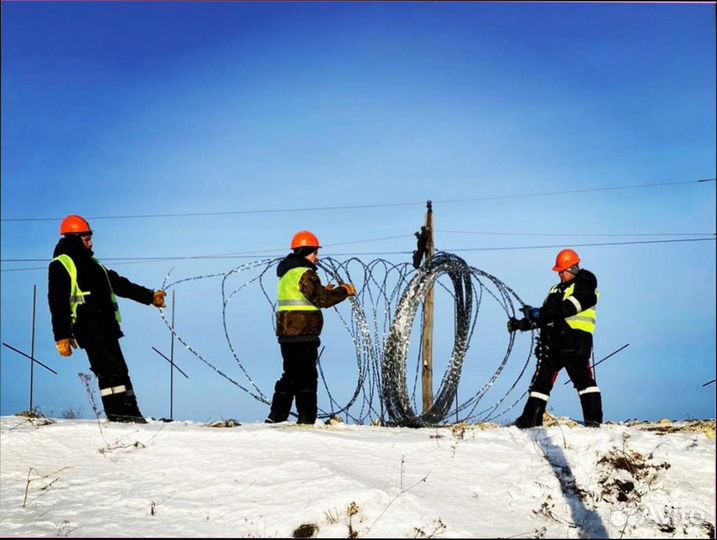 Монтаж Егоза, ограждение сбб колючая проволока акл