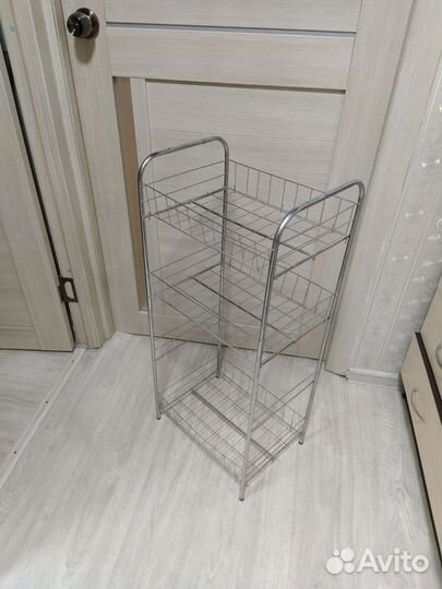 Полочка этажерка металлическая 4х ярусная