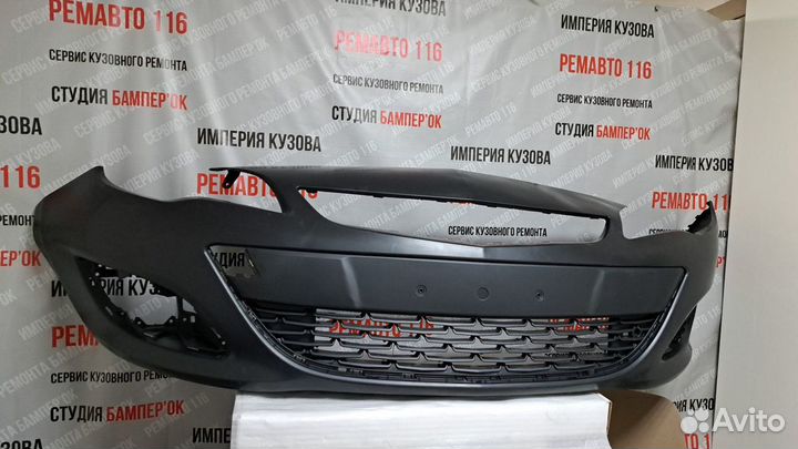 Opel astra j с 12 г бампер с решёткой