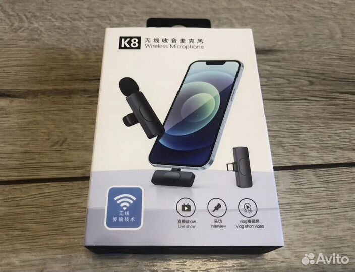 Петличный беспроводной микрофон для iPhone